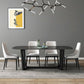 Contemporary 1/2/5/7 Pieces Dining Set Rectangle Dining Table Set 5 Pieces: Table, 4 Chairs Clearhalo 'Dining Room Sets' 'Dining Tables & Seating' 'dining_room_set' 'furn' 'furn_dining_room_set' 'Furniture' 'furniture_dining_room_set' 'Kitchen & Dining Furniture' 'kitchen&dining_furn' 'kitchen' 4511659