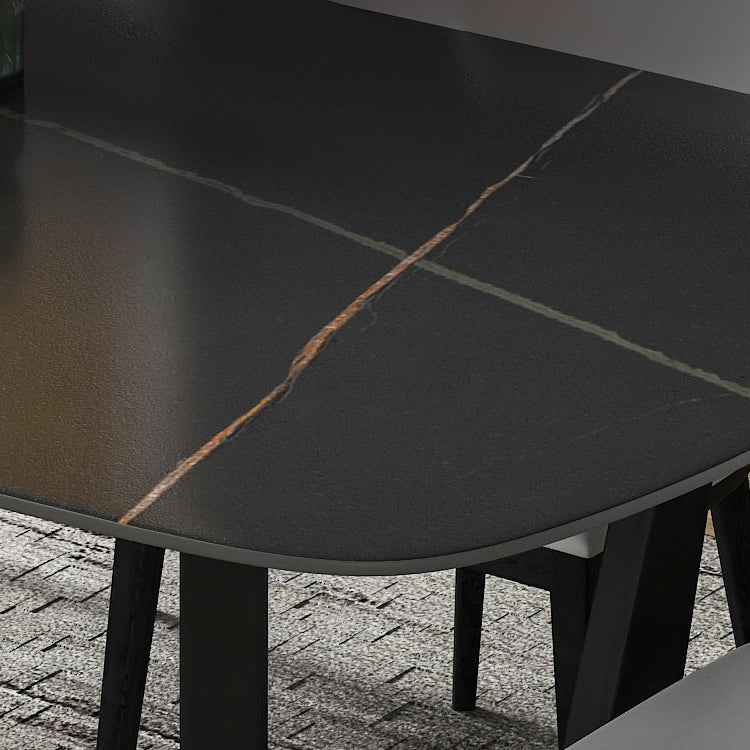 Contemporary 1/2/5/7 Pieces Dining Set Rectangle Dining Table Set Clearhalo 'Dining Room Sets' 'Dining Tables & Seating' 'dining_room_set' 'furn' 'furn_dining_room_set' 'Furniture' 'furniture_dining_room_set' 'Kitchen & Dining Furniture' 'kitchen&dining_furn' 'kitchen' 4511668