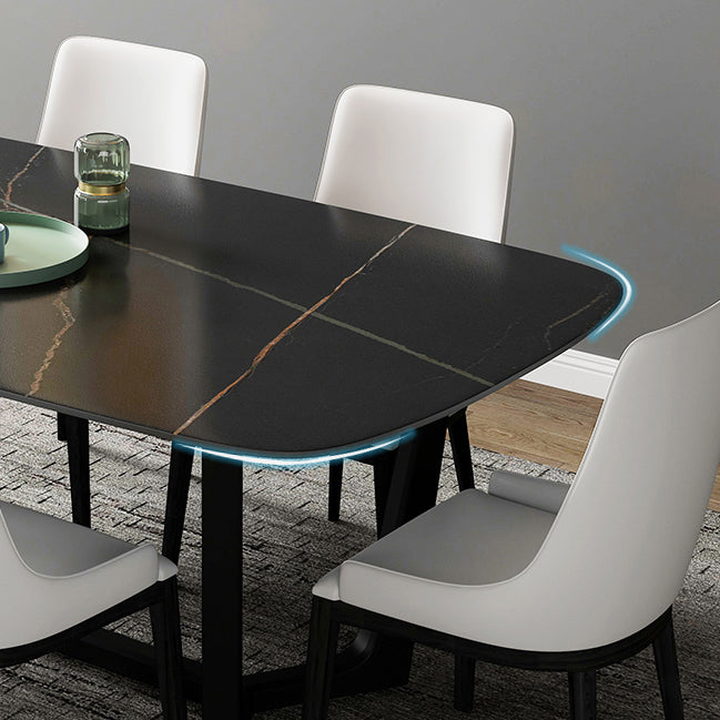 Contemporary 1/2/5/7 Pieces Dining Set Rectangle Dining Table Set Clearhalo 'Dining Room Sets' 'Dining Tables & Seating' 'dining_room_set' 'furn' 'furn_dining_room_set' 'Furniture' 'furniture_dining_room_set' 'Kitchen & Dining Furniture' 'kitchen&dining_furn' 'kitchen' 4511669