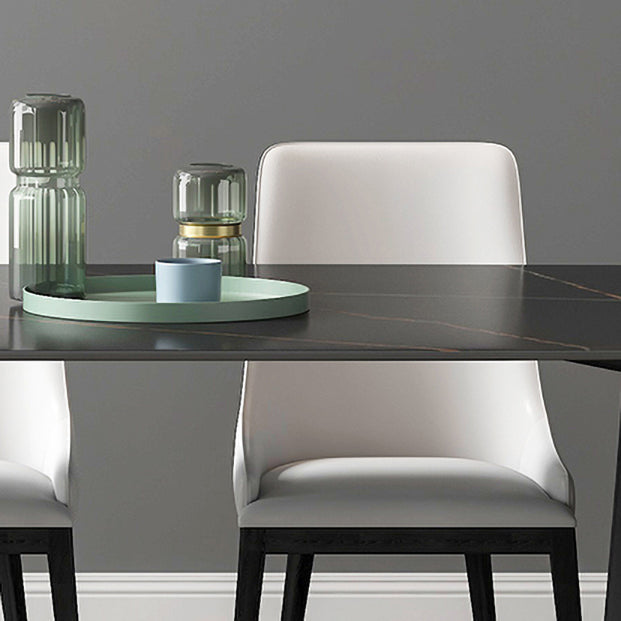 Contemporary 1/2/5/7 Pieces Dining Set Rectangle Dining Table Set Clearhalo 'Dining Room Sets' 'Dining Tables & Seating' 'dining_room_set' 'furn' 'furn_dining_room_set' 'Furniture' 'furniture_dining_room_set' 'Kitchen & Dining Furniture' 'kitchen&dining_furn' 'kitchen' 4511670