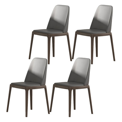 Nordic Extendable 1/4/5/7 Pieces Dining Set Sintered Stone Table with Leather Chairs 4 Grey Chairs Clearhalo 'Dining Room Sets' 'Dining Tables & Seating' 'dining_room_set' 'furn' 'furn_dining_room_set' 'Furniture' 'furniture_dining_room_set' 'Kitchen & Dining Furniture' 'kitchen&dining_furn' 'kitchen' 4511678