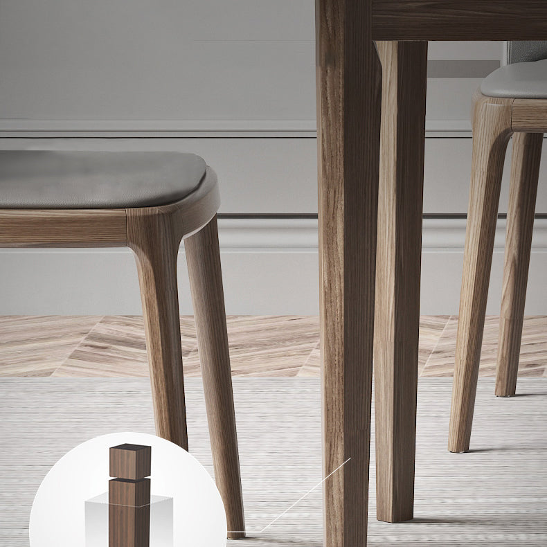 Nordic Extendable 1/4/5/7 Pieces Dining Set Sintered Stone Table with Leather Chairs Clearhalo 'Dining Room Sets' 'Dining Tables & Seating' 'dining_room_set' 'furn' 'furn_dining_room_set' 'Furniture' 'furniture_dining_room_set' 'Kitchen & Dining Furniture' 'kitchen&dining_furn' 'kitchen' 4511687