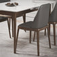Nordic Extendable 1/4/5/7 Pieces Dining Set Sintered Stone Table with Leather Chairs Clearhalo 'Dining Room Sets' 'Dining Tables & Seating' 'dining_room_set' 'furn' 'furn_dining_room_set' 'Furniture' 'furniture_dining_room_set' 'Kitchen & Dining Furniture' 'kitchen&dining_furn' 'kitchen' 4511690