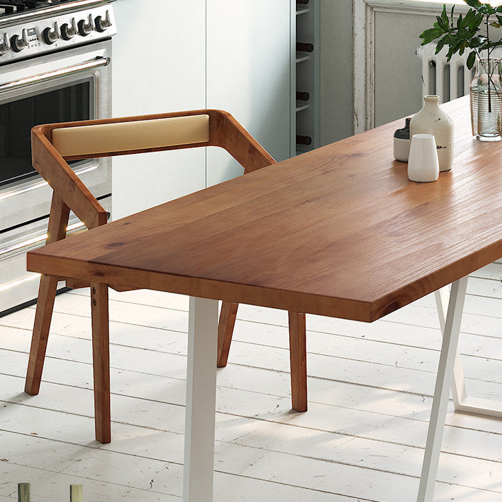 1/2/3/4 Pcs Pine Wood Industrial Dining Set with Rectangle Table Dinette Set Clearhalo 'Dining Room Sets' 'Dining Tables & Seating' 'dining_room_set' 'furn' 'furn_dining_room_set' 'Furniture' 'furniture_dining_room_set' 'Kitchen & Dining Furniture' 'kitchen&dining_furn' 'kitchen' 4511703