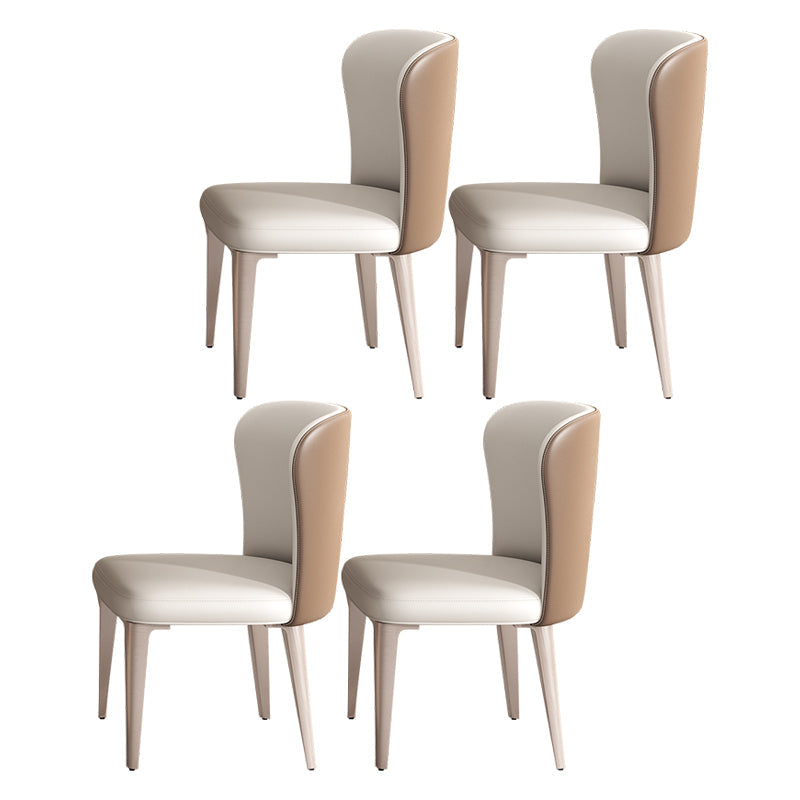 Glam 1/4/5/7 Pieces Dining Set Sintered Stone Dining Table Set with Pedestal Base 4 White Chairs Clearhalo 'Dining Room Sets' 'Dining Tables & Seating' 'dining_room_set' 'furn' 'furn_dining_room_set' 'Furniture' 'furniture_dining_room_set' 'Kitchen & Dining Furniture' 'kitchen&dining_furn' 'kitchen' 4511733