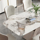 Glam 1/4/5/7 Pieces Dining Set Sintered Stone Dining Table Set with Pedestal Base Clearhalo 'Dining Room Sets' 'Dining Tables & Seating' 'dining_room_set' 'furn' 'furn_dining_room_set' 'Furniture' 'furniture_dining_room_set' 'Kitchen & Dining Furniture' 'kitchen&dining_furn' 'kitchen' 4511739