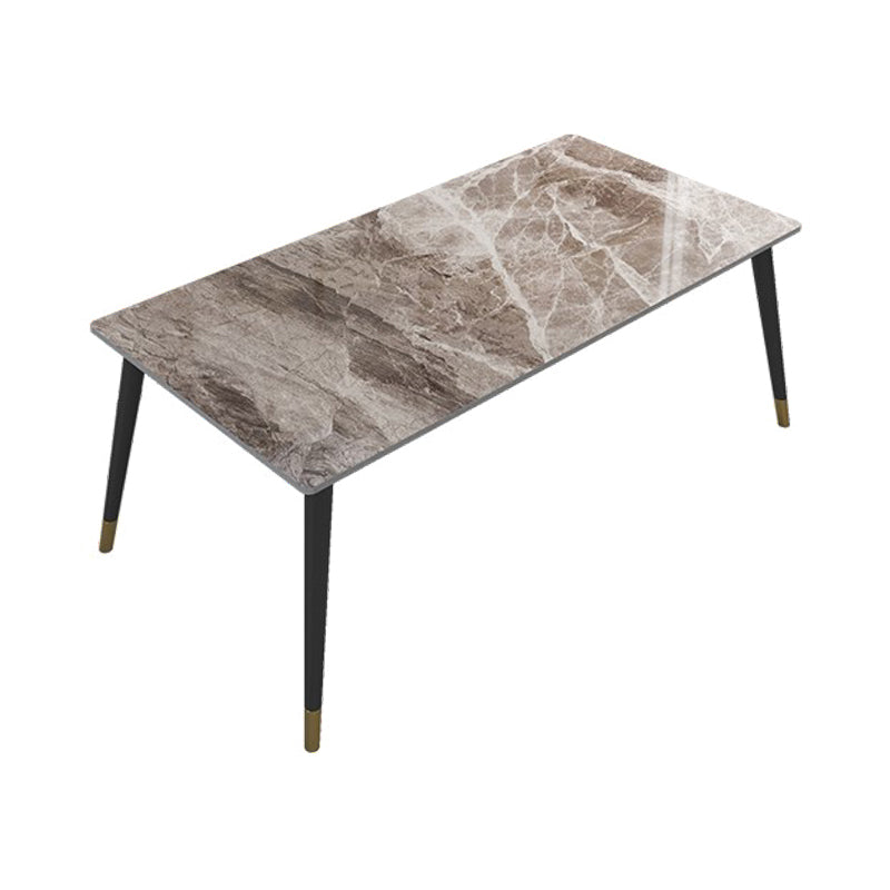 Glam 1/2/5/7 Pieces Dining Set Rectangle Dining Room Set with 4 Legs Grey 71"L x 35"W Clearhalo 'Dining Room Sets' 'Dining Tables & Seating' 'dining_room_set' 'furn' 'furn_dining_room_set' 'Furniture' 'furniture_dining_room_set' 'Kitchen & Dining Furniture' 'kitchen&dining_furn' 'kitchen' 4511781