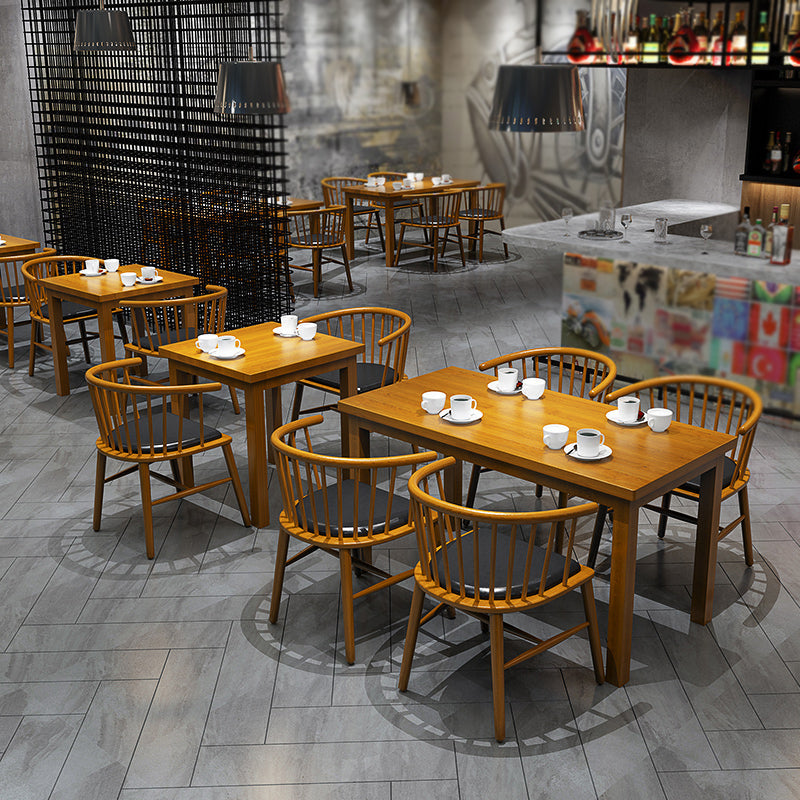 1/3/5 Pcs Pine Wood Industrial Dining Set with Wooden Table and Chairs Dinette Set 3 Pieces: Wood Table, 2 Chairs Clearhalo 'Dining Room Sets' 'Dining Tables & Seating' 'dining_room_set' 'furn' 'furn_dining_room_set' 'Furniture' 'furniture_dining_room_set' 'Kitchen & Dining Furniture' 'kitchen&dining_furn' 'kitchen' 4511805