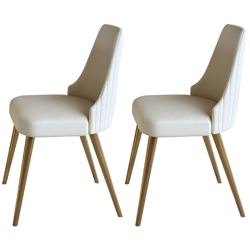 Glam 1/2/5/6/7 Pieces Dining Set Sintered Stone Dining Table Set for Home Use 2 Beige Chairs Clearhalo 'Dining Room Sets' 'Dining Tables & Seating' 'dining_room_set' 'furn' 'furn_dining_room_set' 'Furniture' 'furniture_dining_room_set' 'Kitchen & Dining Furniture' 'kitchen&dining_furn' 'kitchen' 4511827