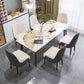 Glam Style 1/4/7 Pieces Dining Set Sintered Stone Dining Table for Home Use Clearhalo 'Dining Room Sets' 'Dining Tables & Seating' 'dining_room_set' 'furn' 'furn_dining_room_set' 'Furniture' 'furniture_dining_room_set' 'Kitchen & Dining Furniture' 'kitchen&dining_furn' 'kitchen' 4511862