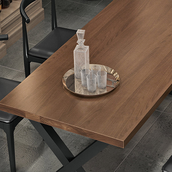 1/3/4/5 Pcs Metal Industrial Dining Set with Rectangle Table Dinette Set with Wooden Bench Clearhalo 'Dining Room Sets' 'Dining Tables & Seating' 'dining_room_set' 'furn' 'furn_dining_room_set' 'Furniture' 'furniture_dining_room_set' 'Kitchen & Dining Furniture' 'kitchen&dining_furn' 'kitchen' 4511906