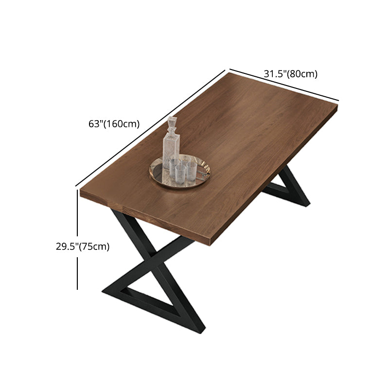 1/3/4/5 Pcs Metal Industrial Dining Set with Rectangle Table Dinette Set with Wooden Bench Clearhalo 'Dining Room Sets' 'Dining Tables & Seating' 'dining_room_set' 'furn' 'furn_dining_room_set' 'Furniture' 'furniture_dining_room_set' 'Kitchen & Dining Furniture' 'kitchen&dining_furn' 'kitchen' 4511919