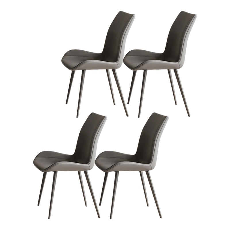 Contemporary 1/4/5/7 Pieces Dining Set Rectangle Dining Table Set 4 Grey Chairs Clearhalo 'Dining Room Sets' 'Dining Tables & Seating' 'dining_room_set' 'furn' 'furn_dining_room_set' 'Furniture' 'furniture_dining_room_set' 'Kitchen & Dining Furniture' 'kitchen&dining_furn' 'kitchen' 4511923