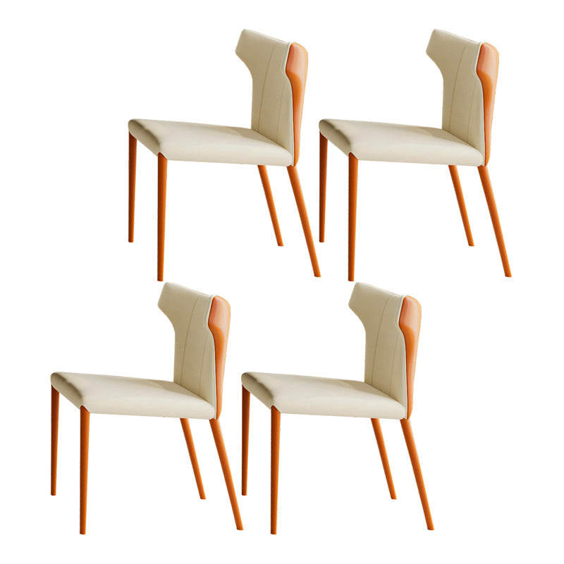 Contemporary 1/4/5/7 Pieces Dining Set Rectangle Dining Table Set 4 White Chairs Clearhalo 'Dining Room Sets' 'Dining Tables & Seating' 'dining_room_set' 'furn' 'furn_dining_room_set' 'Furniture' 'furniture_dining_room_set' 'Kitchen & Dining Furniture' 'kitchen&dining_furn' 'kitchen' 4511924