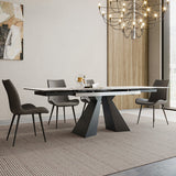 Contemporary 1/4/5/7 Pieces Dining Set Rectangle Dining Table Set Clearhalo 'Dining Room Sets' 'Dining Tables & Seating' 'dining_room_set' 'furn' 'furn_dining_room_set' 'Furniture' 'furniture_dining_room_set' 'Kitchen & Dining Furniture' 'kitchen&dining_furn' 'kitchen' 4511925