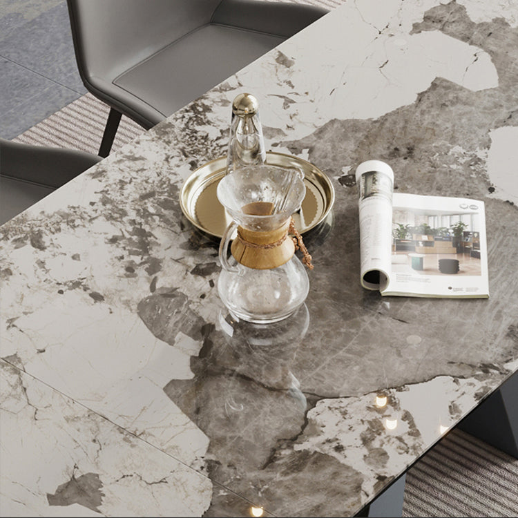 Contemporary 1/4/5/7 Pieces Dining Set Rectangle Dining Table Set Clearhalo 'Dining Room Sets' 'Dining Tables & Seating' 'dining_room_set' 'furn' 'furn_dining_room_set' 'Furniture' 'furniture_dining_room_set' 'Kitchen & Dining Furniture' 'kitchen&dining_furn' 'kitchen' 4511930