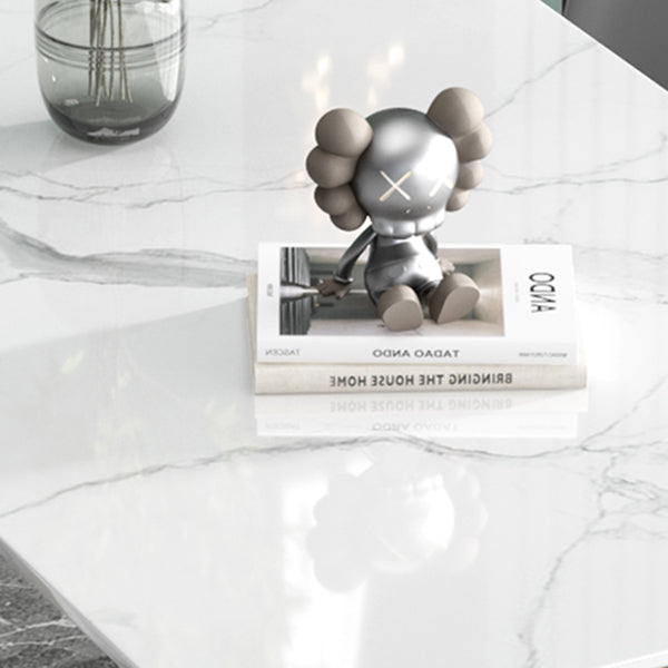 Luxury 1/2/5 Pieces Dining Set Sintered Stone Dining Table with Leather Chairs Clearhalo 'Dining Room Sets' 'Dining Tables & Seating' 'dining_room_set' 'furn' 'furn_dining_room_set' 'Furniture' 'furniture_dining_room_set' 'Kitchen & Dining Furniture' 'kitchen&dining_furn' 'kitchen' 4511949