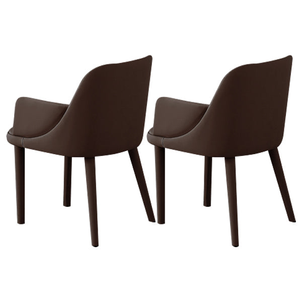 Contemporary 1/2/3/5 Pieces Dining Set Square Dining Table Set 2 Brown Chairs Clearhalo 'Dining Room Sets' 'Dining Tables & Seating' 'dining_room_set' 'furn' 'furn_dining_room_set' 'Furniture' 'furniture_dining_room_set' 'Kitchen & Dining Furniture' 'kitchen&dining_furn' 'kitchen' 4511982