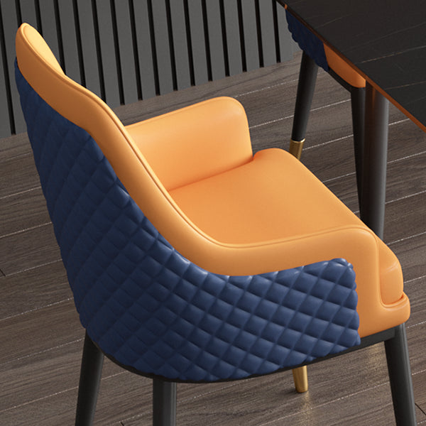 Nordic 1/2/5/7 Pieces Dining Set Sintered Stone Dining Table with Leather Chairs Clearhalo 'Dining Room Sets' 'Dining Tables & Seating' 'dining_room_set' 'furn' 'furn_dining_room_set' 'Furniture' 'furniture_dining_room_set' 'Kitchen & Dining Furniture' 'kitchen&dining_furn' 'kitchen' 4512011