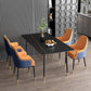 Nordic 1/2/5/7 Pieces Dining Set Sintered Stone Dining Table with Leather Chairs Clearhalo 'Dining Room Sets' 'Dining Tables & Seating' 'dining_room_set' 'furn' 'furn_dining_room_set' 'Furniture' 'furniture_dining_room_set' 'Kitchen & Dining Furniture' 'kitchen&dining_furn' 'kitchen' 4512014