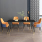 Nordic 1/2/5/7 Pieces Dining Set Sintered Stone Dining Table with Leather Chairs Clearhalo 'Dining Room Sets' 'Dining Tables & Seating' 'dining_room_set' 'furn' 'furn_dining_room_set' 'Furniture' 'furniture_dining_room_set' 'Kitchen & Dining Furniture' 'kitchen&dining_furn' 'kitchen' 4512015