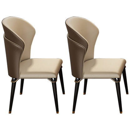 Luxury 1/2/5/6/7 Pieces Dining Set Sintered Stone Dining Table with Leather Chairs 2 Beige Chairs Clearhalo 'Dining Room Sets' 'Dining Tables & Seating' 'dining_room_set' 'furn' 'furn_dining_room_set' 'Furniture' 'furniture_dining_room_set' 'Kitchen & Dining Furniture' 'kitchen&dining_furn' 'kitchen' 4512033