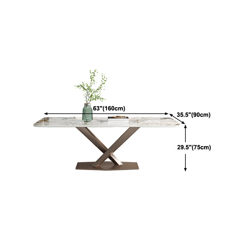 Luxury 1/4/5/7 Pieces Dining Set Sintered Stone Dining Table with Leather Chairs Clearhalo 'Dining Room Sets' 'Dining Tables & Seating' 'dining_room_set' 'furn' 'furn_dining_room_set' 'Furniture' 'furniture_dining_room_set' 'Kitchen & Dining Furniture' 'kitchen&dining_furn' 'kitchen' 4512050