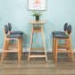 Scandinavia Style Bar-stool Wooden Legs Full Back for Kitchen Bar Clearhalo 'Bar Furniture' 'Bar Stools' 'bar_stools' 'furn' 'furn_bar_stools' 'furniture_bar_stools' 'Kitchen & Dining Furniture' 'kitchen&dining_furn' 'kitchen' 'kitchen_furn' Furniture' 4512055