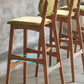 Scandinavia Style Bar-stool Wooden Legs Full Back for Kitchen Bar Clearhalo 'Bar Furniture' 'Bar Stools' 'bar_stools' 'furn' 'furn_bar_stools' 'furniture_bar_stools' 'Kitchen & Dining Furniture' 'kitchen&dining_furn' 'kitchen' 'kitchen_furn' Furniture' 4512059