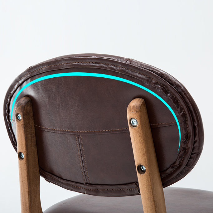 Scandinavia Style Bar-stool Wooden Legs Full Back for Kitchen Bar Clearhalo 'Bar Furniture' 'Bar Stools' 'bar_stools' 'furn' 'furn_bar_stools' 'furniture_bar_stools' 'Kitchen & Dining Furniture' 'kitchen&dining_furn' 'kitchen' 'kitchen_furn' Furniture' 4512067