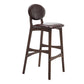 Scandinavia Style Bar-stool Wooden Legs Full Back for Kitchen Bar Brown Brown 1 Piece Clearhalo 'Bar Furniture' 'Bar Stools' 'bar_stools' 'furn' 'furn_bar_stools' 'furniture_bar_stools' 'Kitchen & Dining Furniture' 'kitchen&dining_furn' 'kitchen' 'kitchen_furn' Furniture' 4512076