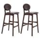 Scandinavia Style Bar-stool Wooden Legs Full Back for Kitchen Bar Brown Brown 2 Piece Set Clearhalo 'Bar Furniture' 'Bar Stools' 'bar_stools' 'furn' 'furn_bar_stools' 'furniture_bar_stools' 'Kitchen & Dining Furniture' 'kitchen&dining_furn' 'kitchen' 'kitchen_furn' Furniture' 4512077