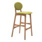 Scandinavia Style Bar-stool Wooden Legs Full Back for Kitchen Bar Green Natural 1 Piece Clearhalo 'Bar Furniture' 'Bar Stools' 'bar_stools' 'furn' 'furn_bar_stools' 'furniture_bar_stools' 'Kitchen & Dining Furniture' 'kitchen&dining_furn' 'kitchen' 'kitchen_furn' Furniture' 4512085