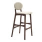 Scandinavia Style Bar-stool Wooden Legs Full Back for Kitchen Bar Khaki Brown 1 Piece Clearhalo 'Bar Furniture' 'Bar Stools' 'bar_stools' 'furn' 'furn_bar_stools' 'furniture_bar_stools' 'Kitchen & Dining Furniture' 'kitchen&dining_furn' 'kitchen' 'kitchen_furn' Furniture' 4512088