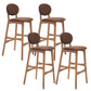 Scandinavia Style Bar-stool Wooden Legs Full Back for Kitchen Bar Coffee Natural 4 Piece Set Clearhalo 'Bar Furniture' 'Bar Stools' 'bar_stools' 'furn' 'furn_bar_stools' 'furniture_bar_stools' 'Kitchen & Dining Furniture' 'kitchen&dining_furn' 'kitchen' 'kitchen_furn' Furniture' 4512099