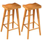 Contemporary Counter Bar Stool Backless Contoured Seat Wood Bar Stool with Footrest Wood 2 Piece Set Clearhalo 'Bar Furniture' 'Bar Stools' 'bar_stools' 'furn' 'furn_bar_stools' 'furniture_bar_stools' 'Kitchen & Dining Furniture' 'kitchen&dining_furn' 'kitchen' 'kitchen_furn' Furniture' 4512115