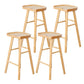 Modern Style Solid Wood Bar Stool with Footrest Kitchen Simple Wooden Stool 4 Piece Set Clearhalo 'Bar Furniture' 'Bar Stools' 'bar_stools' 'furn' 'furn_bar_stools' 'furniture_bar_stools' 'Kitchen & Dining Furniture' 'kitchen&dining_furn' 'kitchen' 'kitchen_furn' Furniture' 4512137