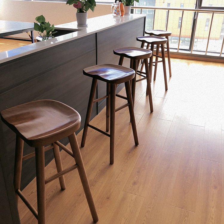 Modern Style Solid Wood Bar Stool with Footrest Kitchen Simple Wooden Stool Clearhalo 'Bar Furniture' 'Bar Stools' 'bar_stools' 'furn' 'furn_bar_stools' 'furniture_bar_stools' 'Kitchen & Dining Furniture' 'kitchen&dining_furn' 'kitchen' 'kitchen_furn' Furniture' 4512138