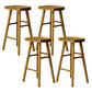 Modern Style Solid Wood Bar Stool with Footrest Kitchen Simple Wooden Stool Dark Wood 4 Piece Set Bar Stool(30"H) Clearhalo 'Bar Furniture' 'Bar Stools' 'bar_stools' 'furn' 'furn_bar_stools' 'furniture_bar_stools' 'Kitchen & Dining Furniture' 'kitchen&dining_furn' 'kitchen' 'kitchen_furn' Furniture' 4512143