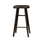Modern Style Solid Wood Bar Stool with Footrest Kitchen Simple Wooden Stool Dark Coffee 1 Piece Bar Stool(30"H) Clearhalo 'Bar Furniture' 'Bar Stools' 'bar_stools' 'furn' 'furn_bar_stools' 'furniture_bar_stools' 'Kitchen & Dining Furniture' 'kitchen&dining_furn' 'kitchen' 'kitchen_furn' Furniture' 4512145