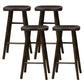 Modern Style Solid Wood Bar Stool with Footrest Kitchen Simple Wooden Stool Dark Coffee 4 Piece Set Bar Stool(30"H) Clearhalo 'Bar Furniture' 'Bar Stools' 'bar_stools' 'furn' 'furn_bar_stools' 'furniture_bar_stools' 'Kitchen & Dining Furniture' 'kitchen&dining_furn' 'kitchen' 'kitchen_furn' Furniture' 4512147