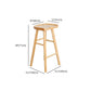 Modern Style Solid Wood Bar Stool with Footrest Kitchen Simple Wooden Stool Clearhalo 'Bar Furniture' 'Bar Stools' 'bar_stools' 'furn' 'furn_bar_stools' 'furniture_bar_stools' 'Kitchen & Dining Furniture' 'kitchen&dining_furn' 'kitchen' 'kitchen_furn' Furniture' 4512150