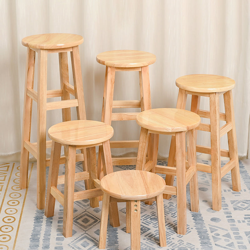 Modern Style Solid Wood Bar Stool with Footrest Living Room Lounge Bar Stool Clearhalo 'Bar Furniture' 'Bar Stools' 'bar_stools' 'furn' 'furn_bar_stools' 'furniture_bar_stools' 'Kitchen & Dining Furniture' 'kitchen&dining_furn' 'kitchen' 'kitchen_furn' Furniture' 4512155