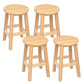 Modern Style Solid Wood Bar Stool with Footrest Living Room Lounge Bar Stool 4 Piece Set Short Stool(18"H) Clearhalo 'Bar Furniture' 'Bar Stools' 'bar_stools' 'furn' 'furn_bar_stools' 'furniture_bar_stools' 'Kitchen & Dining Furniture' 'kitchen&dining_furn' 'kitchen' 'kitchen_furn' Furniture' 4512162