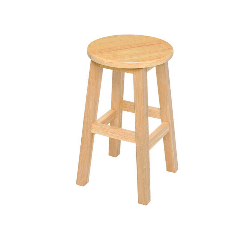 Modern Style Solid Wood Bar Stool with Footrest Living Room Lounge Bar Stool 1 Piece Short Stool(20"H) Clearhalo 'Bar Furniture' 'Bar Stools' 'bar_stools' 'furn' 'furn_bar_stools' 'furniture_bar_stools' 'Kitchen & Dining Furniture' 'kitchen&dining_furn' 'kitchen' 'kitchen_furn' Furniture' 4512165