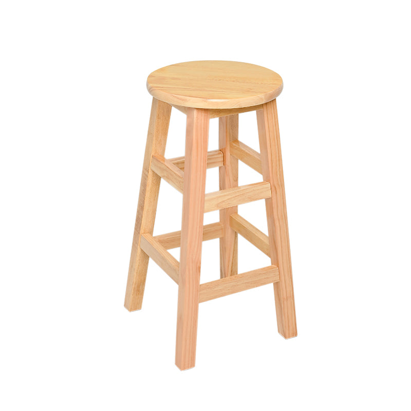 Modern Style Solid Wood Bar Stool with Footrest Living Room Lounge Bar Stool 1 Piece Counter Stool (23.5"H) Clearhalo 'Bar Furniture' 'Bar Stools' 'bar_stools' 'furn' 'furn_bar_stools' 'furniture_bar_stools' 'Kitchen & Dining Furniture' 'kitchen&dining_furn' 'kitchen' 'kitchen_furn' Furniture' 4512170