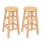 Modern Style Solid Wood Bar Stool with Footrest Living Room Lounge Bar Stool 2 Piece Set Counter Stool (23.5"H) Clearhalo 'Bar Furniture' 'Bar Stools' 'bar_stools' 'furn' 'furn_bar_stools' 'furniture_bar_stools' 'Kitchen & Dining Furniture' 'kitchen&dining_furn' 'kitchen' 'kitchen_furn' Furniture' 4512171