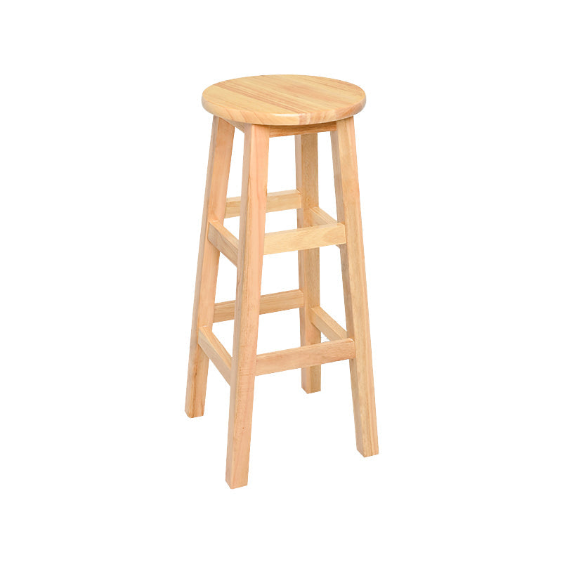 Modern Style Solid Wood Bar Stool with Footrest Living Room Lounge Bar Stool 1 Piece Bar Stool (28" H) Clearhalo 'Bar Furniture' 'Bar Stools' 'bar_stools' 'furn' 'furn_bar_stools' 'furniture_bar_stools' 'Kitchen & Dining Furniture' 'kitchen&dining_furn' 'kitchen' 'kitchen_furn' Furniture' 4512173