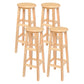 Modern Style Solid Wood Bar Stool with Footrest Living Room Lounge Bar Stool 4 Piece Set Bar Stool(31"H) Clearhalo 'Bar Furniture' 'Bar Stools' 'bar_stools' 'furn' 'furn_bar_stools' 'furniture_bar_stools' 'Kitchen & Dining Furniture' 'kitchen&dining_furn' 'kitchen' 'kitchen_furn' Furniture' 4512178
