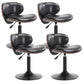 Industrial Style Bar-stool Adjustable Height Metal Leg for Restaurant Bar Black 4 Piece Set Short Stool(22"H) Clearhalo 'Bar Furniture' 'Bar Stools' 'bar_stools' 'furn' 'furn_bar_stools' 'furniture_bar_stools' 'Kitchen & Dining Furniture' 'kitchen&dining_furn' 'kitchen' 'kitchen_furn' Furniture' 4512189
